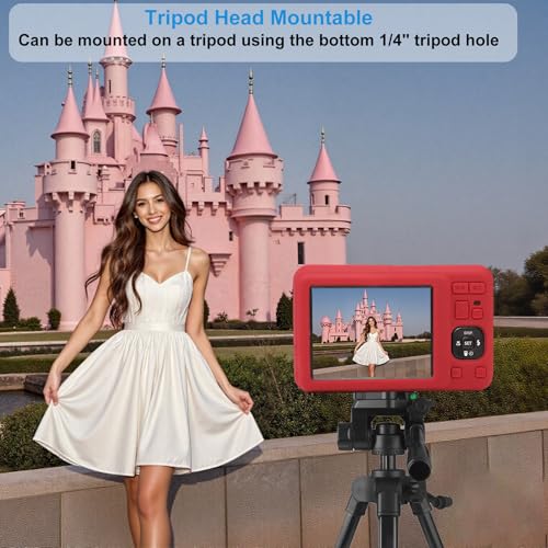 Funda de silicona para cámara Kodak PIXPRO FZ55 rojo miniatura 3