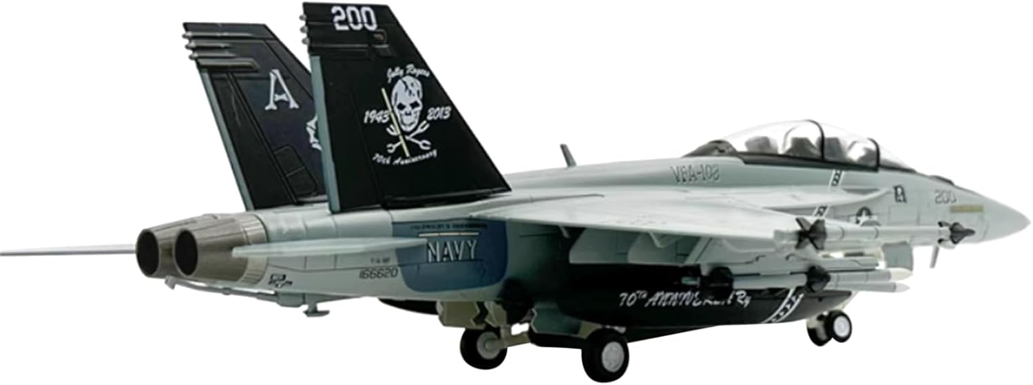 CHICHIYANG American F/A-18F F18 Super Hornet Fighter Airplane Model 1:72 Scale Simulation Aircraft Model Toy Collection Alloy ABS Plastic Material Aviation Plane