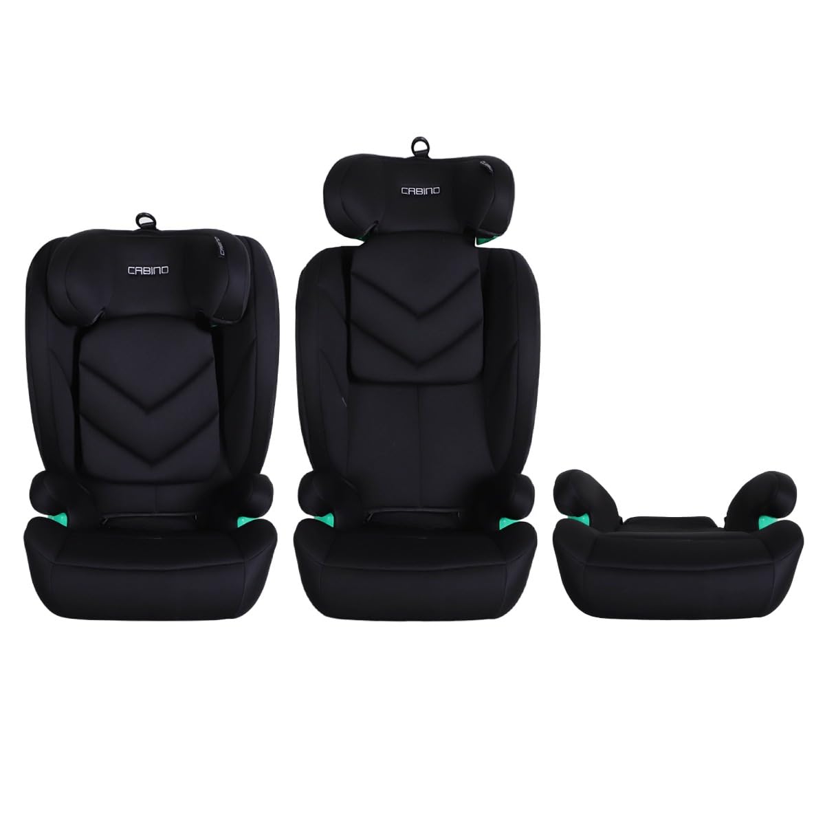 Kindersitz Gruppe 2/3 i-Size – ISOFIX Autokindersitz Dynamic mitwachsend Schwarz, ab 15 kg bis 36 kg, ECE R129, ab 3 bis 12 Jahre, abnehmbarer Bezug