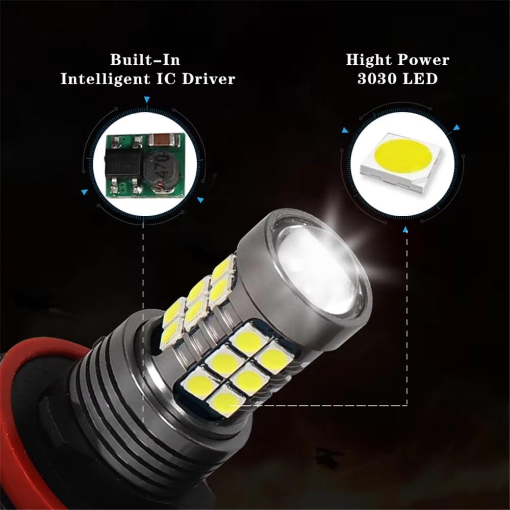 Fendinebbia Per Per Tiguan 2 MK2 2016 2017 2018 2019 2020 LED Lampada Fendinebbia Anteriore Lampadina Per Auto Fendinebbia Auto