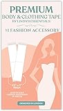 Linda's Essentials Double Sided Body & Clothing Tape (50 Pack) - Transparent Fashion Tape for Clothes, Dress & Body | Suitable for All Fabric Types & Sensitive Skin - Extra Sticky Support