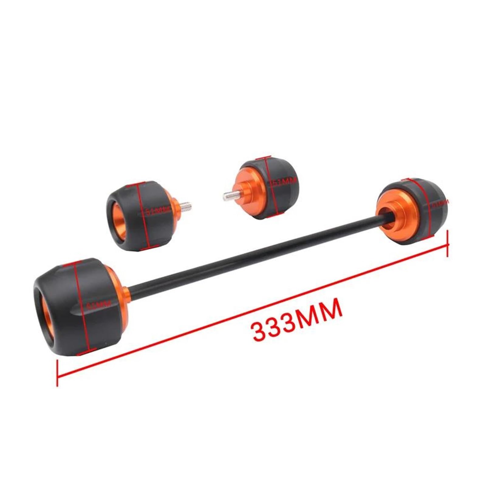 Protezione Anticaduta Accessori per Motociclette, Cursori Antiurto per Forcella Anteriore E Posteriore, Protezione Ruota per Duke 390 2024 Crash Pad Protector