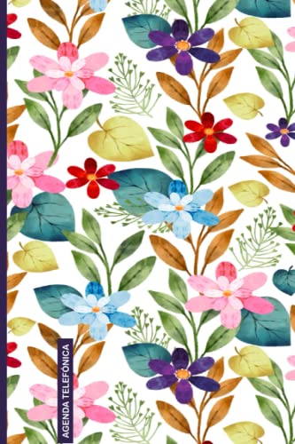 Agenda Telefónica Abecedario: Libreta de direcciones y contactos telefónicos ordenación de la A-Z | 312 registros | Agenda de teléfonos vintage | Listín telefónico A5 letra grande