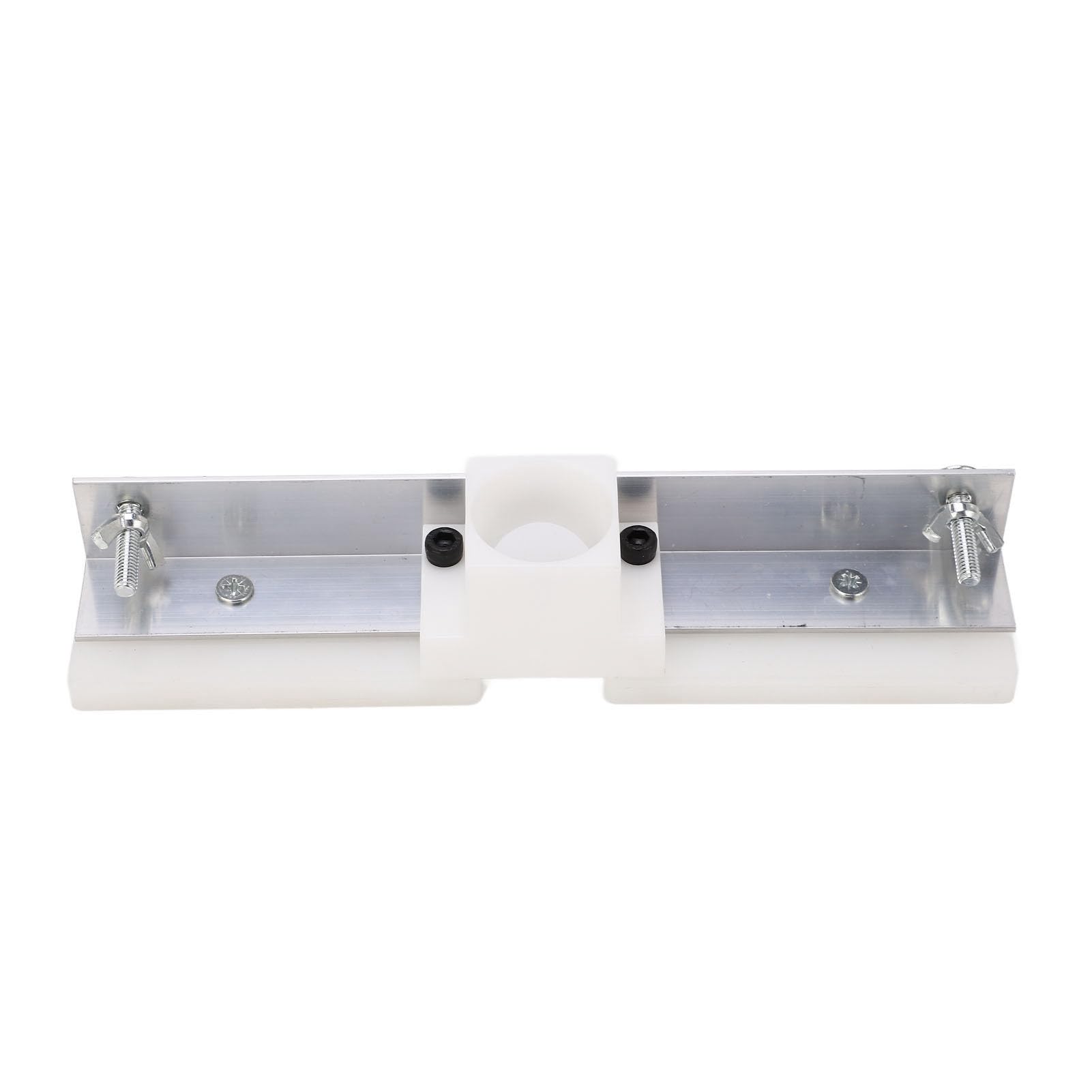 Płyta Stołowa Frezarki ze Aluminium, ławki do Drewna Frezarka do Drewna Płyta Obrotowa z prowadnicą ukośną,Frezarka do Drewna Maszyna do Przycinania Flip Board Narzędzie Pomocnicze (Srebro)