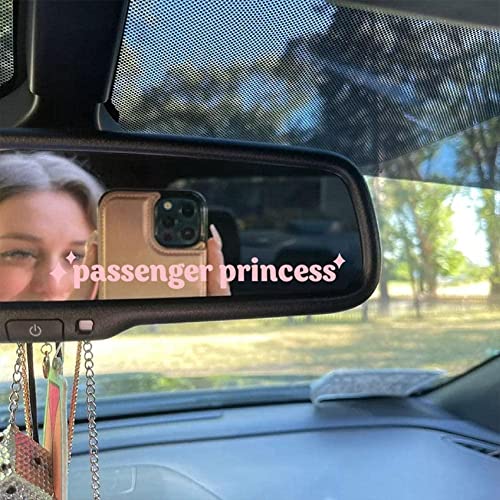 1Pcs/Set Passenger Princess Mirror Car Decal Minimalist Quotes Cute Girly Car Sticker Decor Vinyl Car Decals Sticker Funny #TOP1