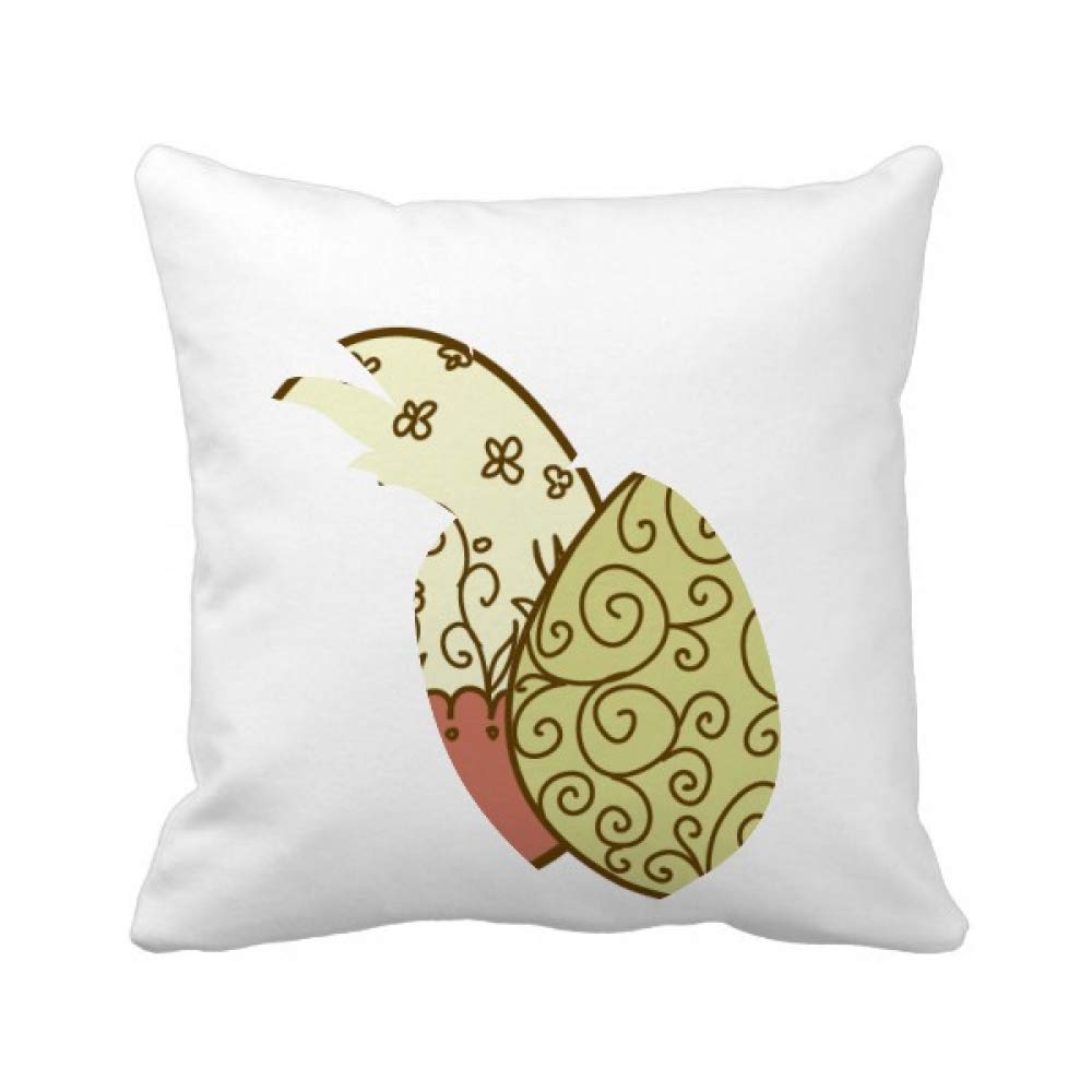 Housse de coussin Pâques fleur ananas : cadeau idéal pour décoration de fête
