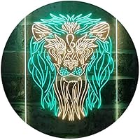 Amazon | Lion Animal Living Room Man Cave Dual Color LED