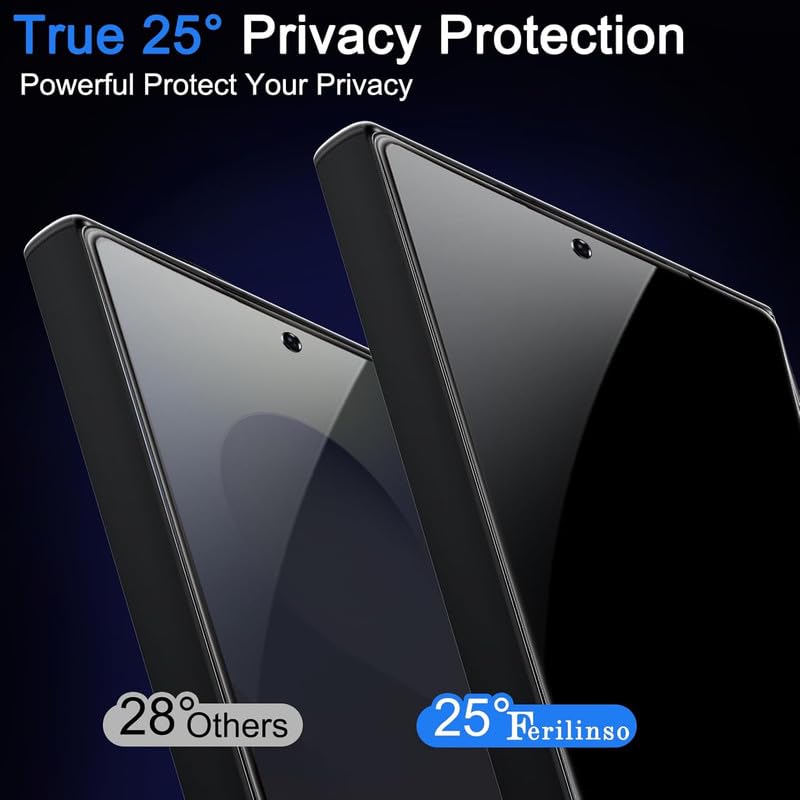 Image of FG Glue - Privacy Tempered Glass Screen Protector Guard For Oppo Reno 13 5G|1 Pack Front Glass|Black