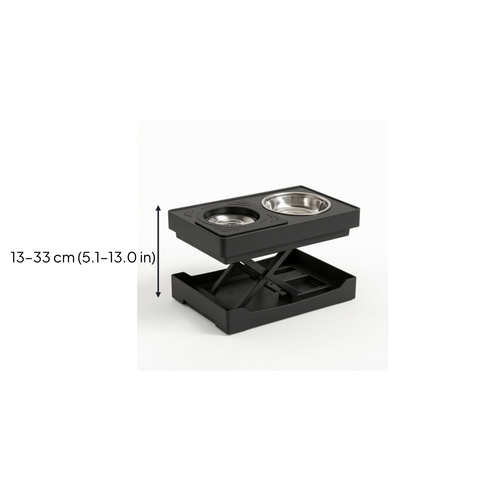 Gamelle Électrique avec Télécomman Surélevé Gamelle avec Bols Anti-Glouton Mangeoire Support pour Chiens, Chats