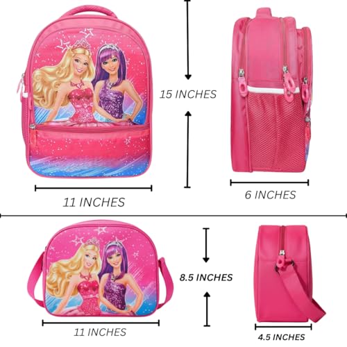 Image of Stylbase Waterproof School Bag with lunch bag combo for Boys and Girls Kids Bag with tiffin cover - Backpack Bag for Travelling for 5-7 Years 15 Inches