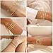 Gold Bracelets for Women, Dainty 14K Gold Plated Bracelet Stack for Women Trendy CZ Tennis Paperclip Cuban Chain Stackable Adjustable Waterproof Link Bracelet Jewelry Set Fashion Accessories Gifts