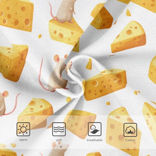 Girls Underwear Soft Cotton Cheese Mice Kids Panties in Sizes 2/3t, 4t, 5t, 6 and 83