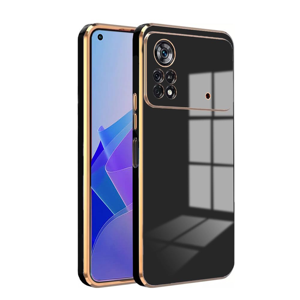 KARWAN®️ Luxury 6D Chrome Back Cover Case Compatible for Poco X4 Pro |Slim Shockproof Soft TPU | Raised Lips Protection | Camera Protection | Stylish Back Case and Cover | -White (B0CS715KVS) Amazon Price History, Amazon Price Tracker
