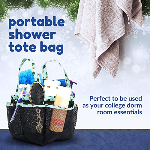 Mesh Shower Caddy, High Capacity Nylon Beach Bag, Sustainable And Quick-Dry Toiletry Bag, Portable And Light Quick Dry Bath Organizer Dorm Essential (Avocado) - Parrishoot #TOP4