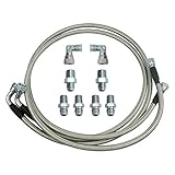 6AN SS Transmission Cooler Hose Fitting, Fit for Chevy Ford Mopar GM GMC Buick Cadillac Cars and...