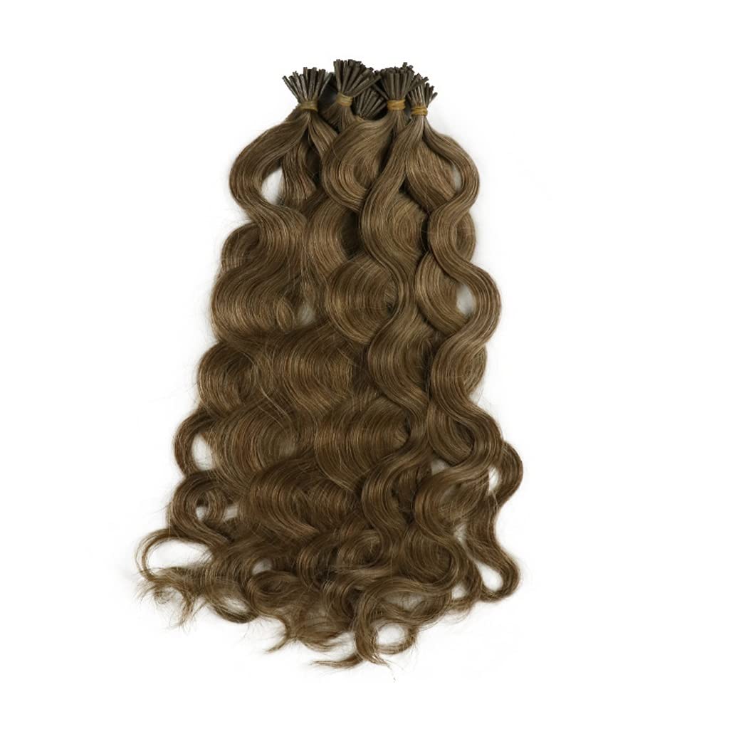 Extension I-tip cheveux humains deep wave 28 pouces pour un volume invisible et luxueux