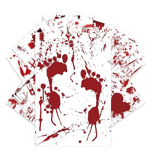 Bloody Halloween Postcards-ビンテージカード、ゴシック様式のグリーティングカード| 12pcsは不気味なホラーポストカード、不気味な頭蓋骨魔女の吸血鬼のデザイン、お化けパーティーの招待カード、FEの恐ろしい装飾
