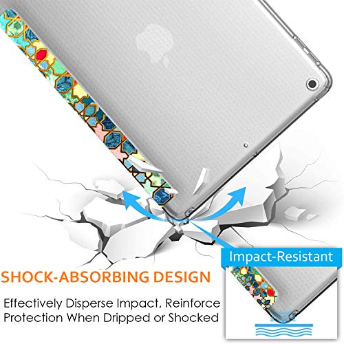 Image of DuraSafe Cases for iPad PRO 9.7 inch 2016 TPU Case A1673 A1674 A1675 MLMP2HN /A MM172HN /A MLMN2HN /A MLMW2HN /A MLMX2HN /A MM192HN /A MLMV2HN /A MLN02HN /A MLMY2HN /A MLN12HN /A MM1A2HN /A MLMQ2HN /A Printed Damask