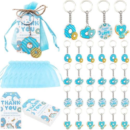 Porte-clés Sprinkled with Love avec étiquette cadeau et sac organza