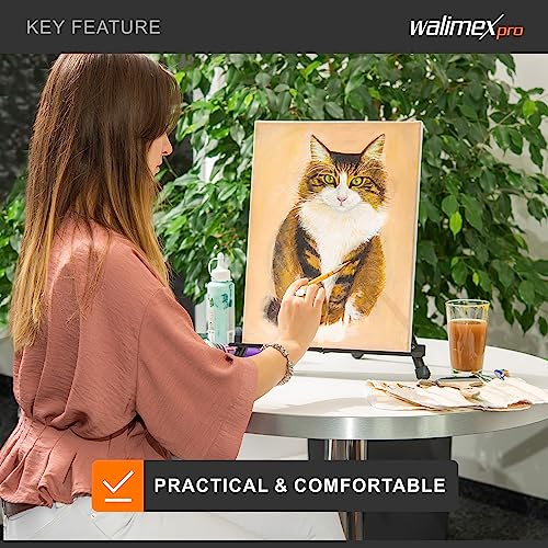Walimex pro aluminum table easel 40x60cm I ideal studio easel, table easel & field easel I for canvases up to HxD: 40x60cm - Image 2