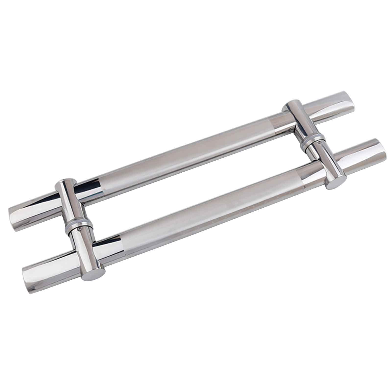 Barre d'appui et poignée de porte de douche en verre en acier inox 304 au design minimaliste