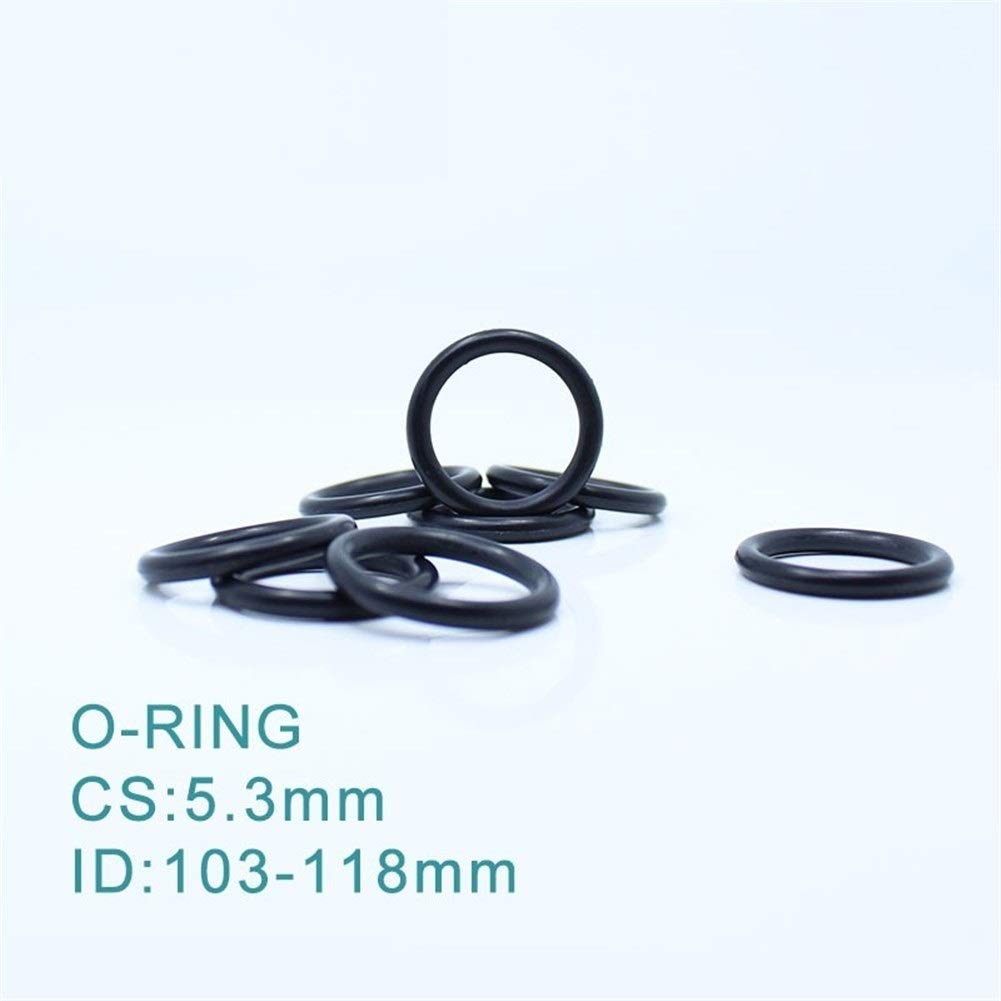 Juntas tóricas CS5.3mm EPDM O Ring ID 103/106 / 109/112 / 118x5.3 mm O-Ring Seal Junta de Escape Soporte de Goma Aislante Grommet 10PCS ORING JIYAMI´EN EL (Size : ID112x5.3mm)