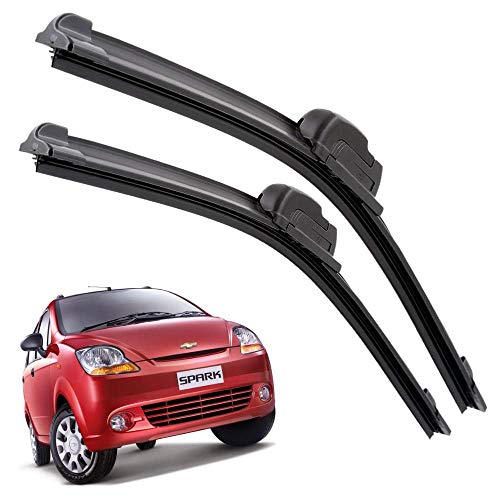 Image of Euro Care Windshield Car Wiper Blades Compatibility With Chevrolet Spark (Model : 2009-2016) - Set of 2Pc (D-22,P-14)