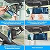 JOYTUTUS Rear View Mirror, Universal 11.81 Inch Panoramic Convex Rearview Interior Clip-on Wide Angle Mirror to Reduce Blind Spot Effectively for Car SUV Trucks - Blue #5
