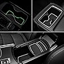 auovo 17pcs Anti-dust Mats for Honda Accord Accessories 2018 2019 2020 2021 2022 Interior Car Cup Holder Inserts,Center Console Liner,Door Pocket Liner Mat(White, Glow in Dark)