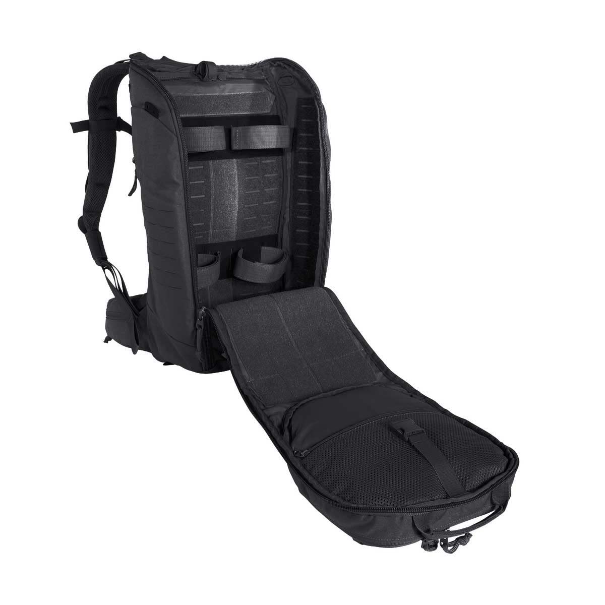 Tasmanian Tiger TT Modular Pack 30 Daypack Wander-Rucksack mit 30 Liter Volumen inkl. Organizer Zusatz-Taschen Set für mehr Ordnung, Schwarz