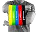 Physical Therapy Bands by Introspire -Set of 5 | Light Weight Resistance Bands | Exercise Bands for Strength Training, Therapy, Stretching | Bonus Electronic Exercise Brochure for Total Body Workout