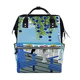 Multifunktional: Der beste breite, offene Rucksack für kurze Reisen, Verabredungen, Shopping, Schule, Büro und Pendler. Er ist eine perfekte Schultasche für Damen, Teenager, Jungen und Mädchen, Sekundär- und Mittelschule, Schule und Studenten. Auch als einfacher Windelrucksack für Mütter