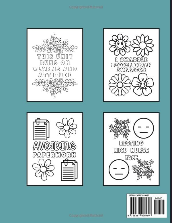 NICU Nurse Coloring Book: Funny and Snarky Appreciation Week Gifts image 3