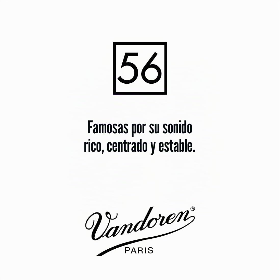 Vandoren 56 Rue Lepic - Caja de 10 cãnas para clarinete, fuerza 3.5