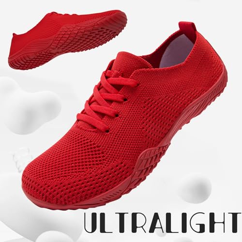 Image of Barefoot Shoes Women Tennis Gym Zero Drop Trail Minimalist Sneakers | Zero Drop 丨Minimalist丨Lightweight Material丨Breathable Mesh丨Non-Slip丨Machine Washable