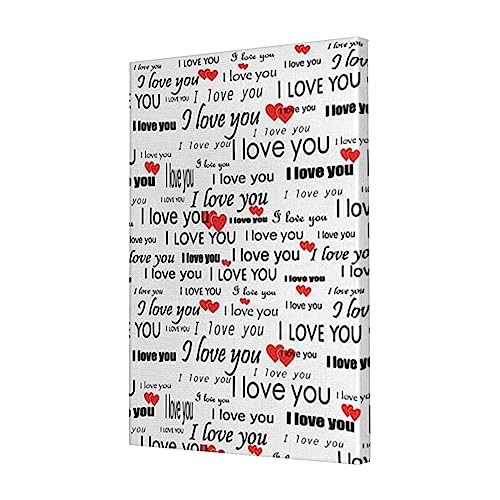 Impression sur toile romantique pour chambre à coucher au design moderne