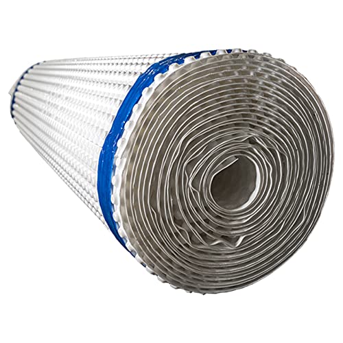 Whitecap Dimple Drainage Matting, 4' x 50' - Improves Water Movement and Drainage - Waterproof Moisture Barrier Foundation Wrap and Floor Underlayment - Vapor Barrier Waterproof Membrane