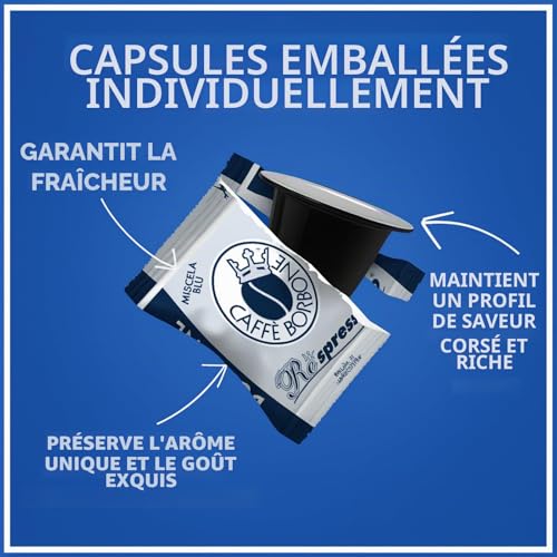Capsules Respresso Dek Caffè Borbone décaféiné pour Nespresso