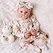 BABESIDE Reborn Baby Dolls - 17-inch Cute Soft Vinyl Realistic Baby Doll Real Life Baby Dolls with Complete Accessories Perfect for Cuddling, Playtime, and Gift Giving