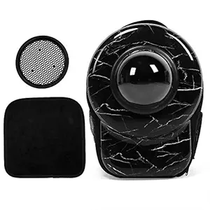 Pet Backpack, Cat Backpack, Animal Carrier for Small Dogs Small Cats(Black Stone Pattern)