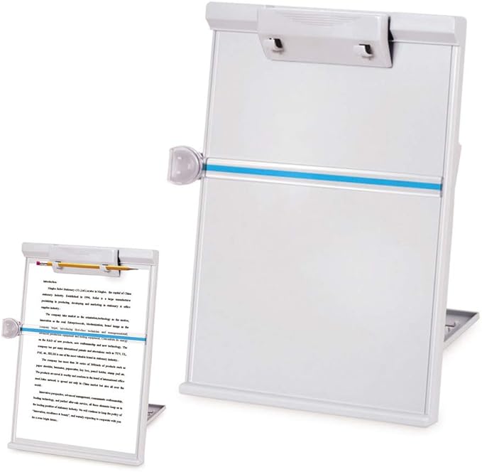 A4 Size Easel Document Holder , Comanlai Adjustable Desktop Document Book Holder Paper Copy