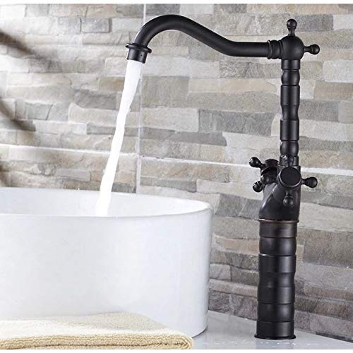 Robinet pivotant bronze antique noir pour évier de cuisine et vasque - 4