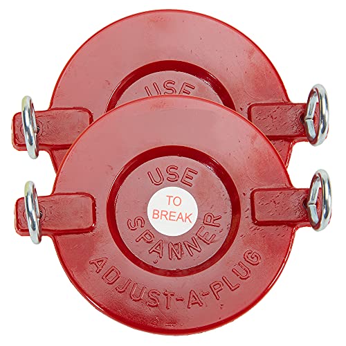 2 1/2" Plastic Breakable Fire Department Connection (FDC) Cap for Sprinkler and Standpipe Connections (2 Pack)
