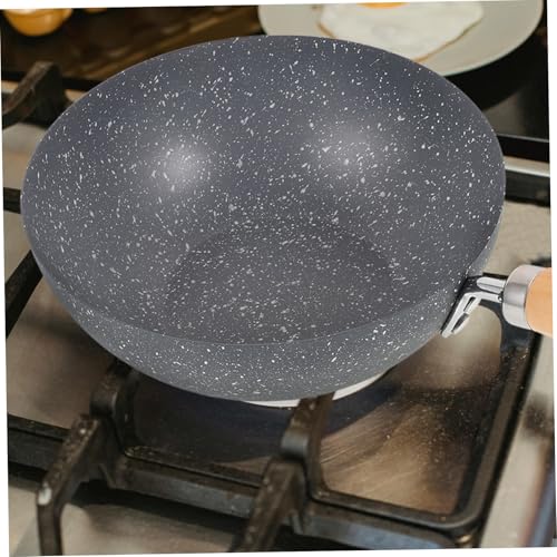 Wok pequeño antiadherente Luxshiny de hierro fundido miniatura 6
