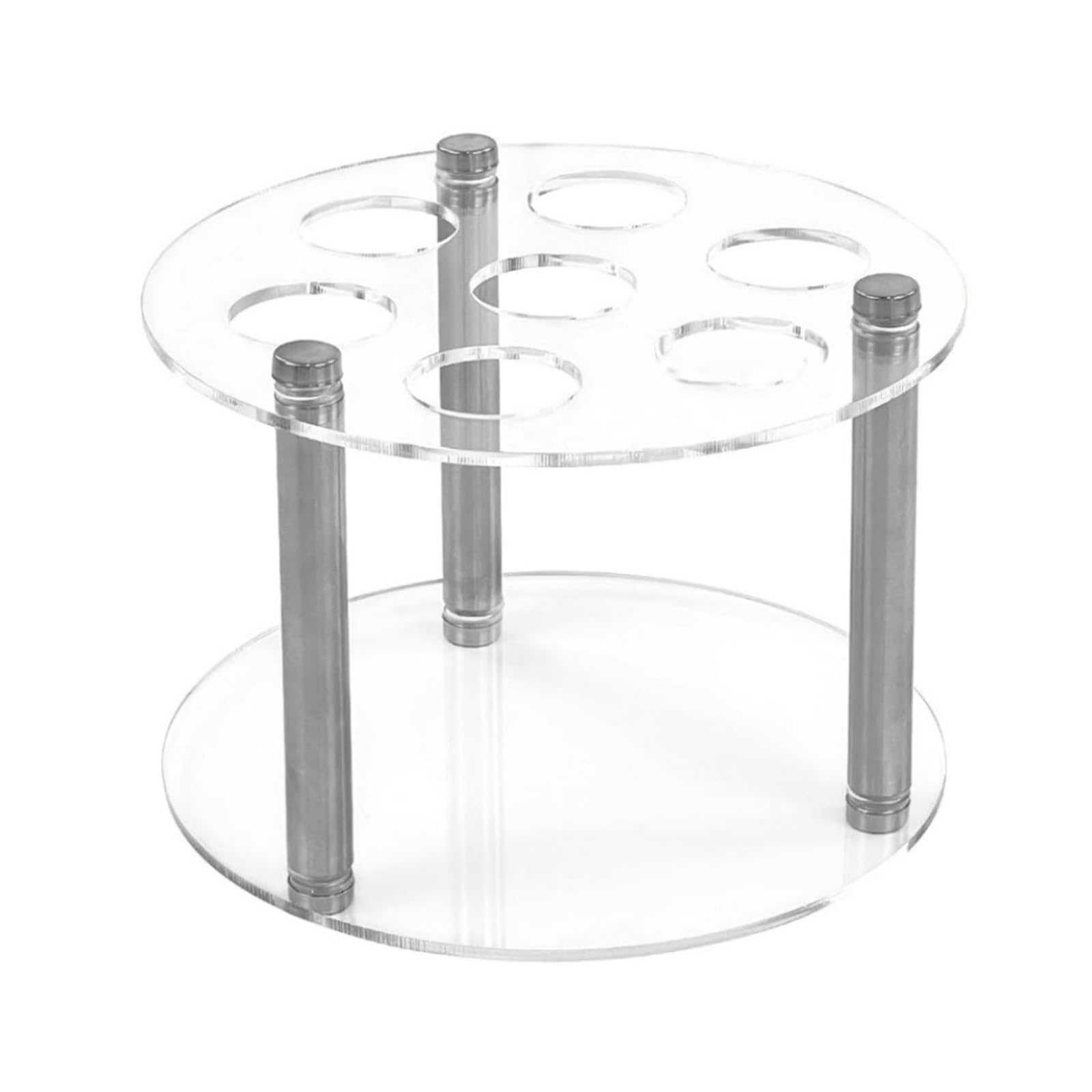 NRVTRE Hole Circular Cartridge Holder Suitable with Sturdy Acrylic Storage Organizers Round Acrylic Pods Stand for Kitchen Clear Pods Storage