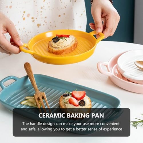 Plat de pâtisserie maison rétro et élégant en céramique véritable
