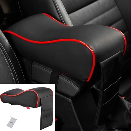 Amazon Okahita 車用 アームレストカバー 車 アームレストクッション 簡単取付 コンソールボックスパッド 車 アームレストボックス アクセサリー 汎用 肘掛け 収納ボックスカバー カー用品 黒赤のダブルポケット 車 バイク 車 バイク Amazon Okahita 車用 アームレストカバー 車 アームレストクッション 簡単取付 コンソールボックスパッド 車 アームレストボックス アクセサリー 汎用 肘掛け 収納ボックスカバー カー用品 黒赤のダブルポケット 車 バイク 車 バイク