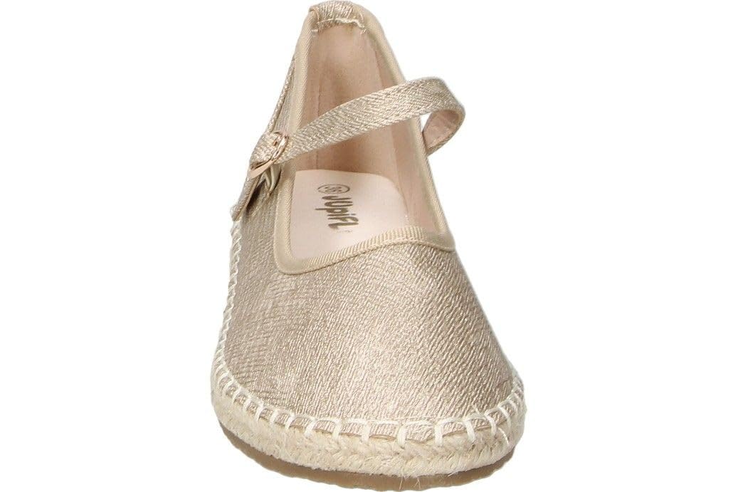 Alpargatas Niña con Brillos y Cierre de Hebilla Zapatos Elegante Fiesta 9036