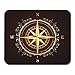 Produktbild Mauspads Karte Golden Ornate Compass Rose Treasure Altes nautisches Goldschiff Mousepad für Laptop, Desktop-Computer Zubehör Mini-Bürobedarf Mausmatten