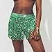 Zoestar Boho Sequin Tassel Hip Scarf Multilayer Belly Dance Belt Dance Performance Skirt for Women and Girls (Green)